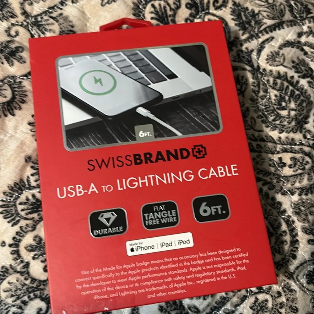 USB -A To Lightening Cable made